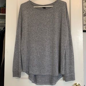 Heather gray sweater